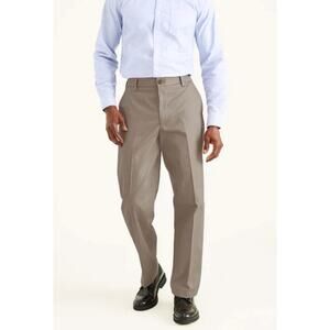 Dockers Men's Beige Pants Signature Khakis, Classic Fit Size 48 x 32 Big & Tall